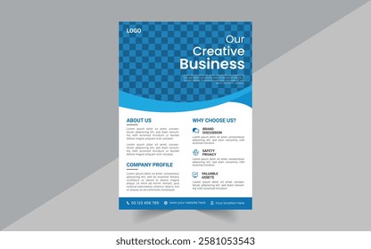 Business flyer design. corporate template design . modern and professional flyer 