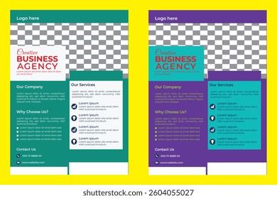 Business flyer design eps vector files