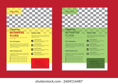 BUSINESS FLYER DESIGN EPS VECTOR FILE