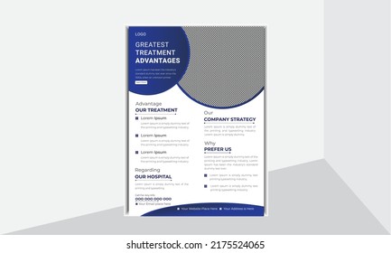 Business flyer design geometric shape