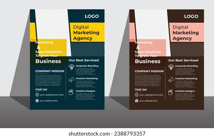 Diseño de volante de negocios Elementos gráficos