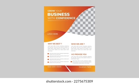 Business flyer design layout poster banner roll up Business card