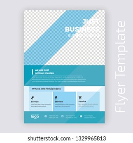 Business flyer design layout template in A4 size, with nice background, vector eps10