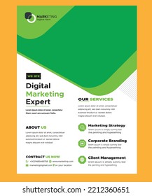Design-Vorlage für Geschäftsflyer A4 für die gewerbliche Multifunktionsnutzung. Diese minimale Broschüren-Cover-Report-Design wird in der Werbung im Werbegeschäft verwendet