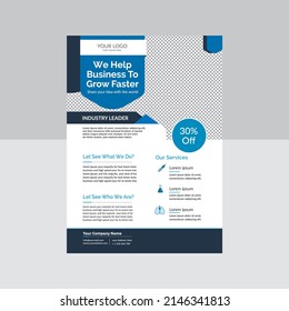 Business Flyer design layout vector template .