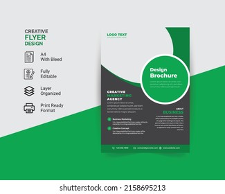 Business Flyer Design layout vector template, cover design layout background. Also suitable for Brochure template and Poster Design.