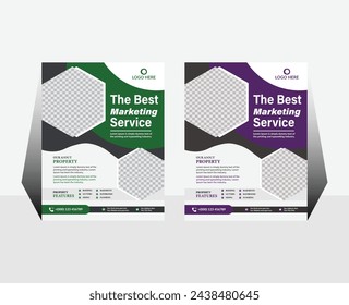 Business Flyer Design Layout Vector Graphic Company Promotion Marketing Leaflet Template Abstract advertisement booklet or Flyer Design .