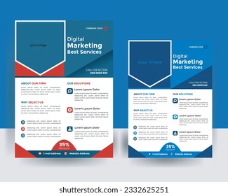 Business flyer design marketing concept poster 