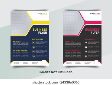 In: Business Flyer Design. Moderne Business Flyer Design Vektor-Vorlage
