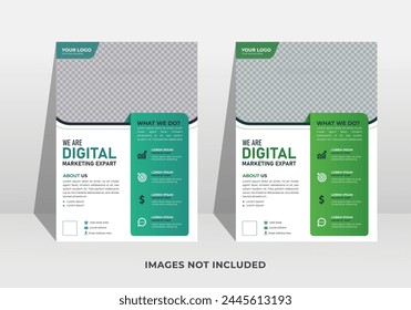 Diseño de Volante de Negocios. Plantilla de Vector de diseño de volante de negocios moderno
