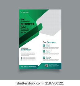 Business flyer design template .