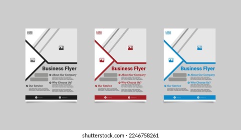 Business Flyer Design Template. A4 Fully Editable 