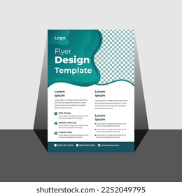 Plantilla de diseño de volante comercial en tamaño A4. Diseño moderno de portada de plantilla Brochure, vector de plantilla de diseño de Brochure. Los folletos informan de la cartera mínima de carteles de la revista de negocios. Diseño de volante.