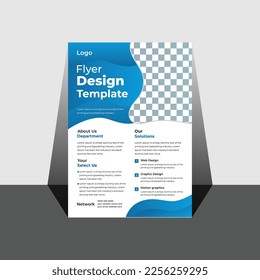 Business flyer design template in A4 size. Modern Brochure template cover design, Brochure design template vector. Flyers report business magazine poster minimal portfolio. Flyer design.