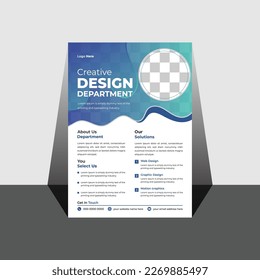 Business flyer design template in A4 size. Modern Brochure template cover design, Brochure design template vector. Flyers report business magazine poster minimal portfolio. Flyer design.