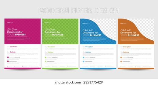 Business Flyer Design Template, A4 size