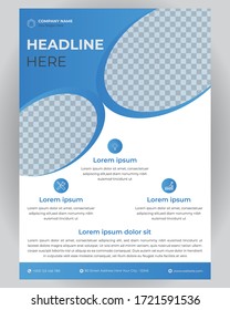 Business Flyer Design Template, Corporate And Creative Flyer In A4 Size.