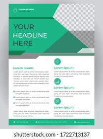 Business Flyer Design Template, Corporate And Creative Flyer In A4 Size.