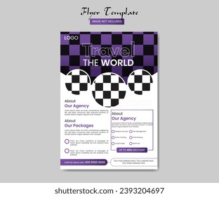 Business flyer design template graphic design with graphic elements and space for photo background