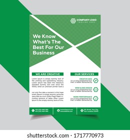Diseño de plantilla de diseño para el viajero de negocios, informe anual de diseño de portada, revista, volante de moda o vectores de diseño de afiches en color verde.