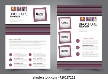 Business flyer design template stationary. Abstract vector background. A4 brochure concept.