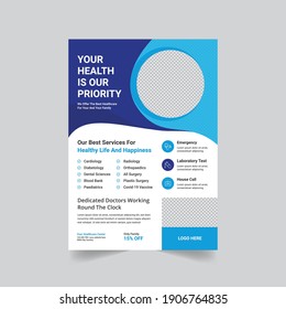 Business Flyer design template. use Presentation, flyer and leaflet, medical, marketing, advertising, annual report, Multipurpose template.