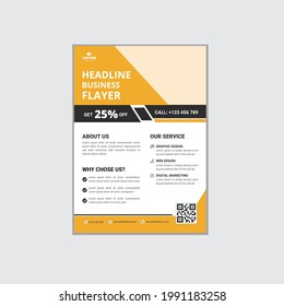 Business flyer design, flyer design template vector design