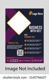 business flyer design template vector 