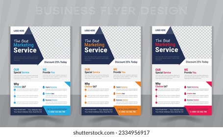 Business flyer design template vector, Leaflet, presentation, 
 poster flyer, brochure cover design layout vector template in A4 size