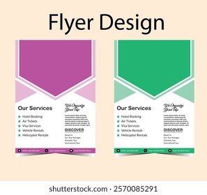 Business Flyer Design Template Vector