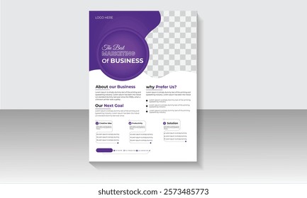 Business flyer design template vector design