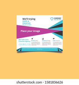 Business  flyer design templet vector.Business  flyer design templet vector image