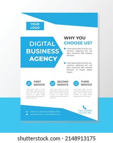 Business flyer design in vector