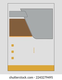 Business flyer design vector illustration