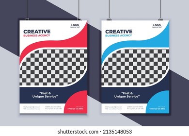 Business Flyer Design Vector Template. Creative Business Flyer Design. Modern Layout Design. Corporate Business Cover Design