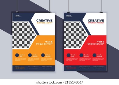 Design-Vektorvorlage für Business Flyer. Creative Business Flyer Design. Modernes Layout-Design. Corporate Business Cover Design