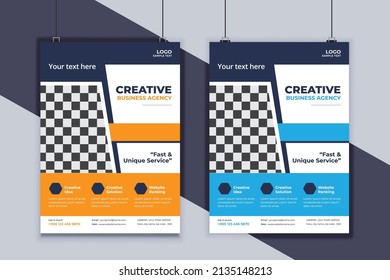 Business Flyer Design Vector Template. Creative Business Flyer Design. Modern Layout Design. Corporate Business Cover Design