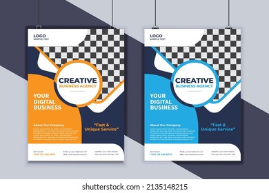Design-Vektorvorlage für Business Flyer. Creative Business Flyer Design. Modernes Layout-Design. Corporate Business Cover Design