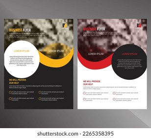 Business flyer design vector template, Brochure template layer design a4 size