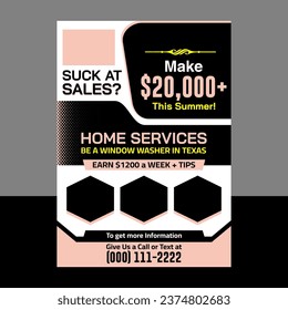 Business flyer design vector template.
