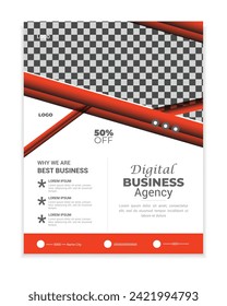 Business flyer design vector template for advertising