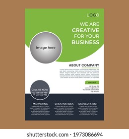 Business Flyer Design,flyer design template vector design. Layout template in A4 size