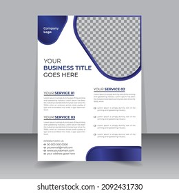 Business Flyer Design.Presentation brush concept, Poster, Corporate, Flyer, layout modern A4 size.
