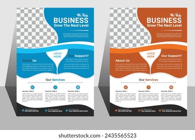  Business Flyer Layout with Colorful Accents 2. Creative professional a4 flyer, flyer template layout design, business flyer.
