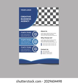 Plantilla de diseño de volante de negocios en tamaño A4.Diseño de vector de plantilla para Brochure, AnnualReport, Revista, Afiche, Presentación Corporativa, Cartera, Volante, infografía, diseño moderno.