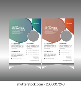 Business flyer layout template in A4 size. Can be adapt to Brochure, Annual Report, Magazine, Poster, Business Presentation, Portfolio, Flyer, Banner, Website.