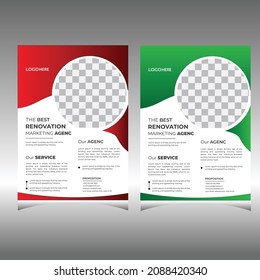Business flyer layout template in A4 size. Can be adapt to Brochure, Annual Report, Magazine, Poster, Business Presentation, Portfolio, Flyer, Banner, Website.