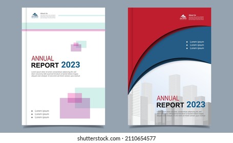 Plantilla de diseño de volante comercial en tamaño A4. Diseño de portada de la plantilla de Brochure moderna, informe anual, afiche con líneas geométricas y onduladas para el mercado empresarial sobre fondo blanco, ilustración vectorial
