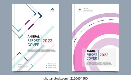 Plantilla de diseño de volante comercial en tamaño A4. Diseño de portada de la plantilla de Brochure moderna, informe anual, afiche con líneas geométricas y onduladas para el mercado empresarial sobre fondo blanco, ilustración vectorial
