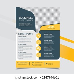 Business flyer layout template . Modern Brochure template cover design, poster  for business market on white background, vector illustration